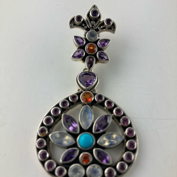 Nicky Butler 925 Sterling Silver Gemstone Pendant & Necklace 20” - Picture 7 of 7